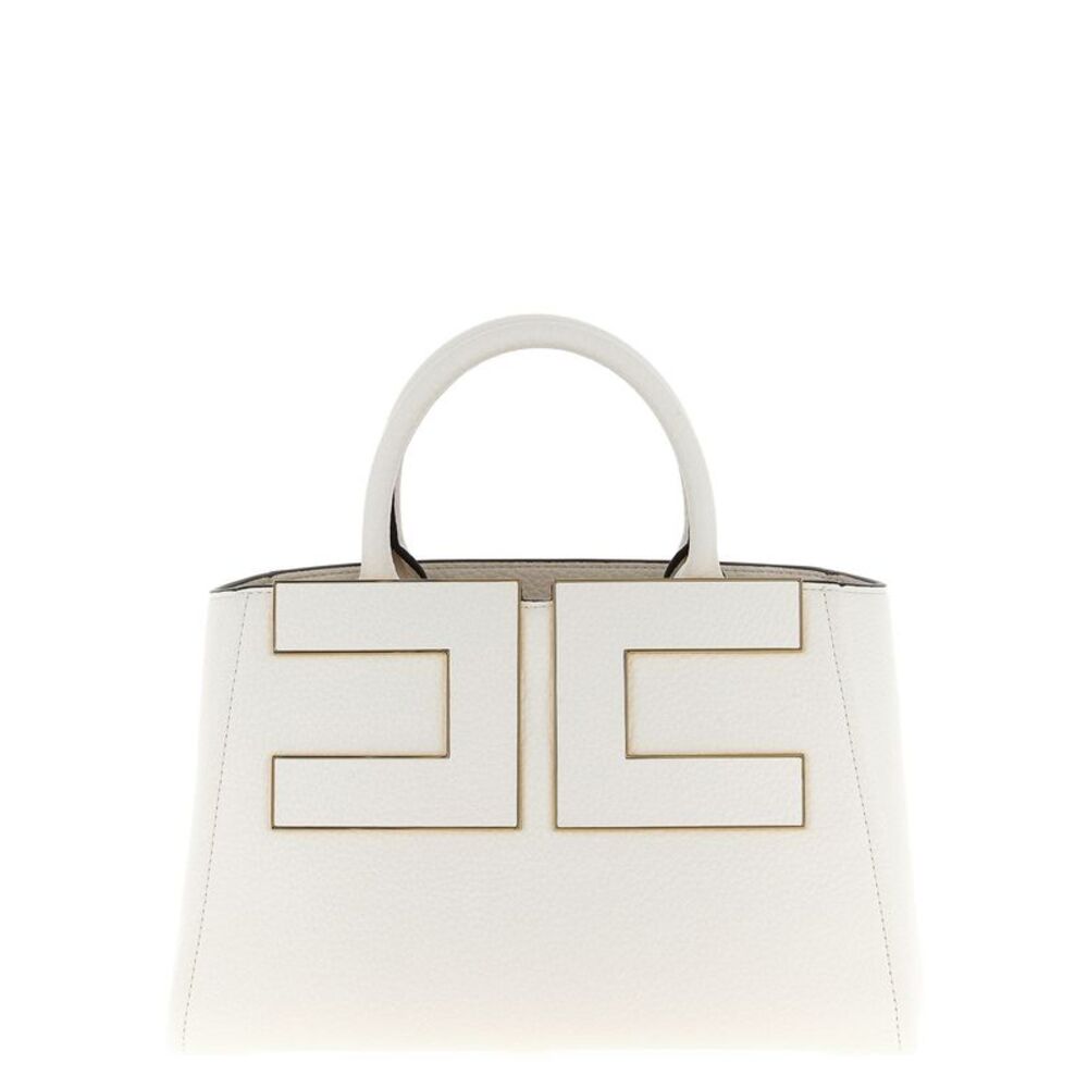 Elisabetta Franchi White Polyester Tote Women's Bag